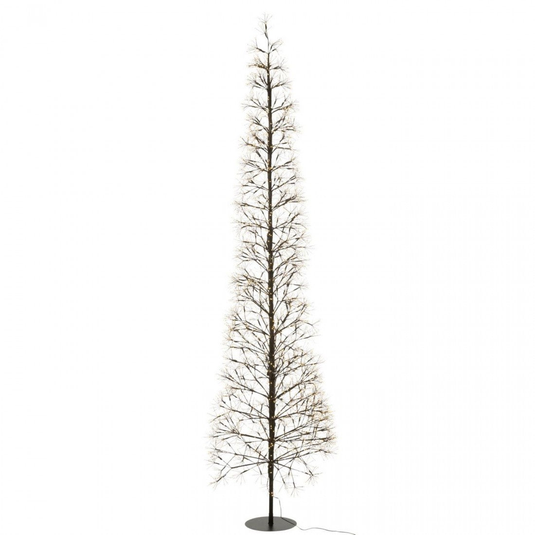 Boom Led Warm Witte Lichten Ijzer Zwart Extra Large H240cm j-Line