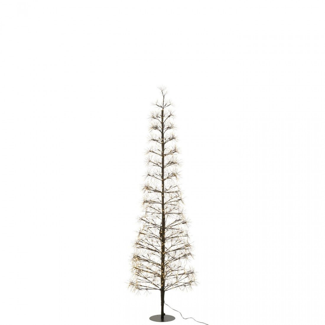 Boom Led Warm Witte Lichten Ijzer Zwart Large H180cm J-Line