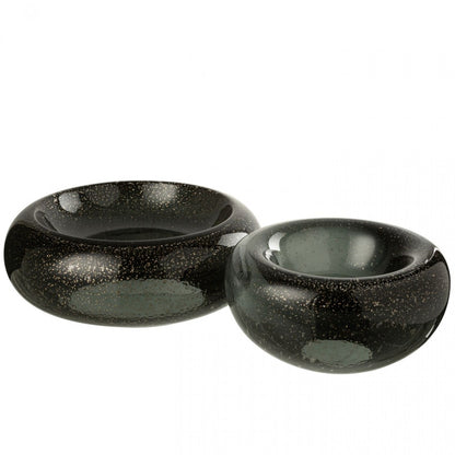 Sierschaal Carol Glas Zwart Large