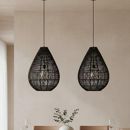 Maze Hanglamp Druppel Zwart Raw Materials