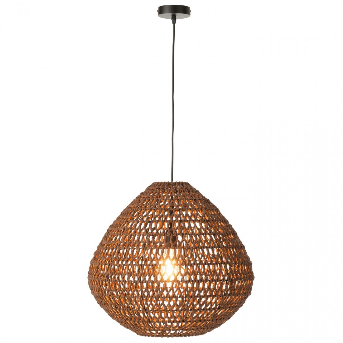 Hanglamp Metaal Getwist Donker Naturel J-Line