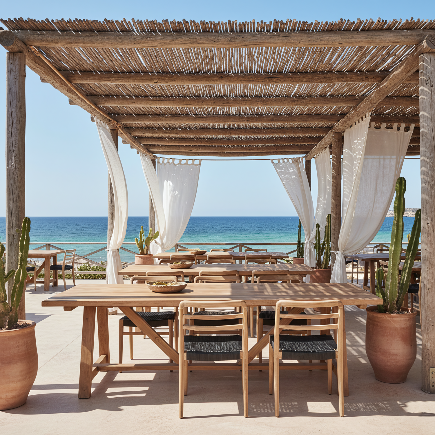 Tuintafel Soleado 200cm FSC Gerecycled Teakhout Raw Materials