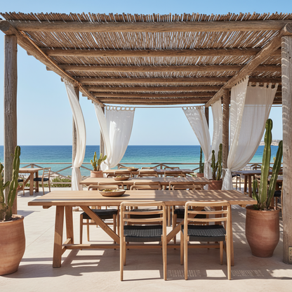 Tuintafel Soleado 200cm FSC Gerecycled Teakhout Raw Materials