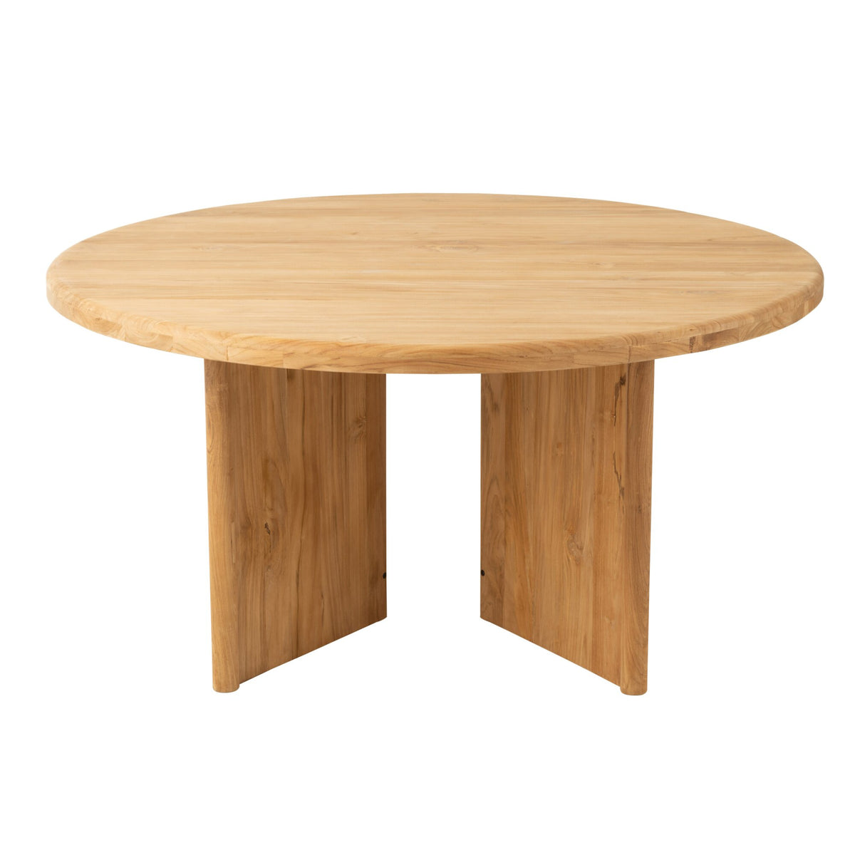 Ronde Eetkamertafel Teak Hout Naturel Ø150cm J-Line