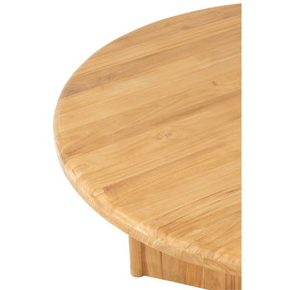 Ronde Eetkamertafel Teak Hout Naturel Ø150cm J-Line