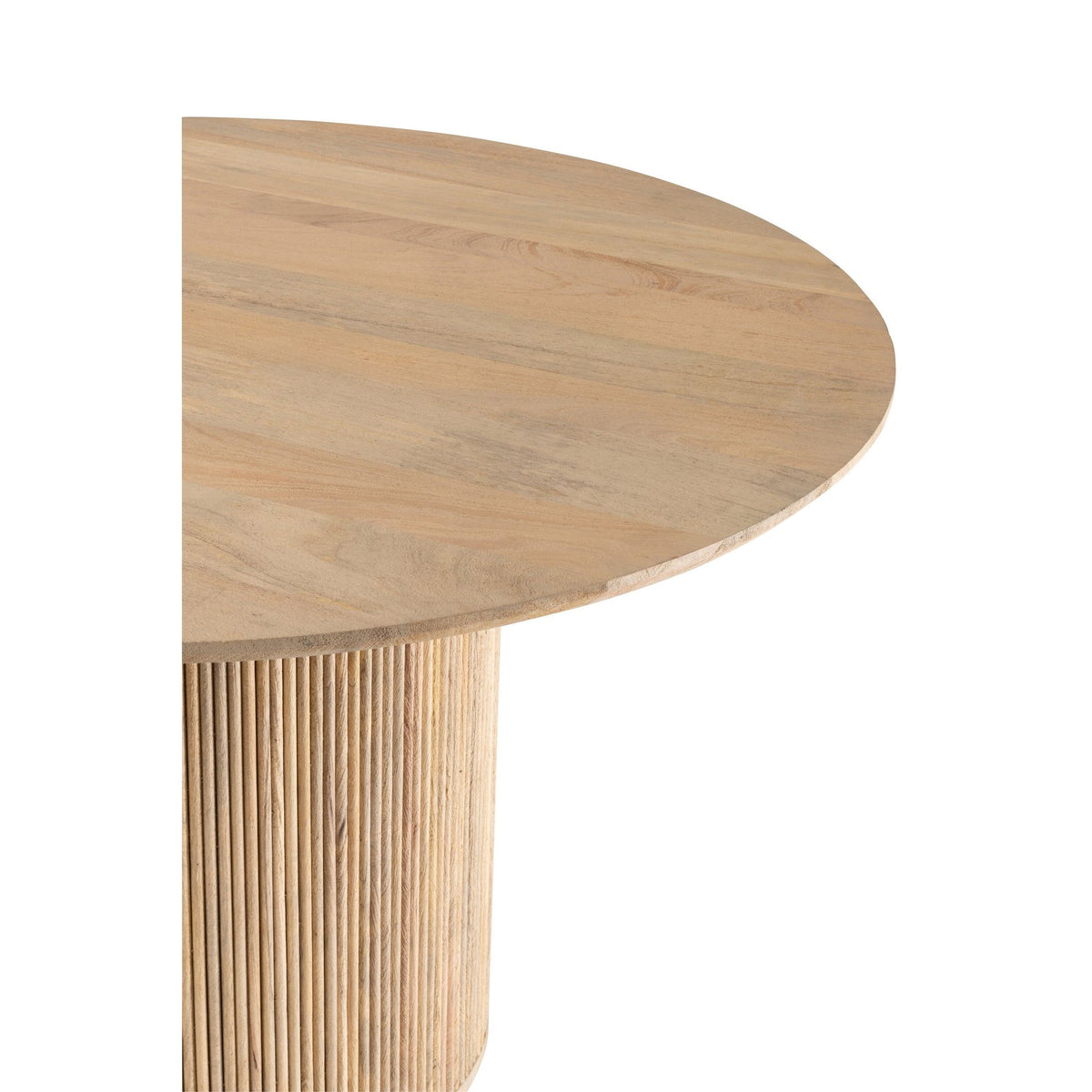 Ronde Eetkamertafel Vincent Mangohout Naturel Large Ø120cm J-Line