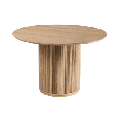Ronde Eetkamertafel Vincent Mangohout Naturel Large Ø120cm J-Line