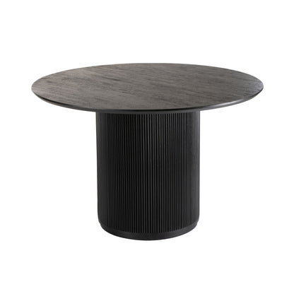 Ronde Eetkamertafel Vincent Mangohout Zwart Large Ø120cm J-Line