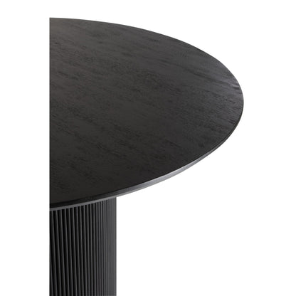 Ronde Eetkamertafel Vincent Mangohout Zwart Large Ø120cm J-Line