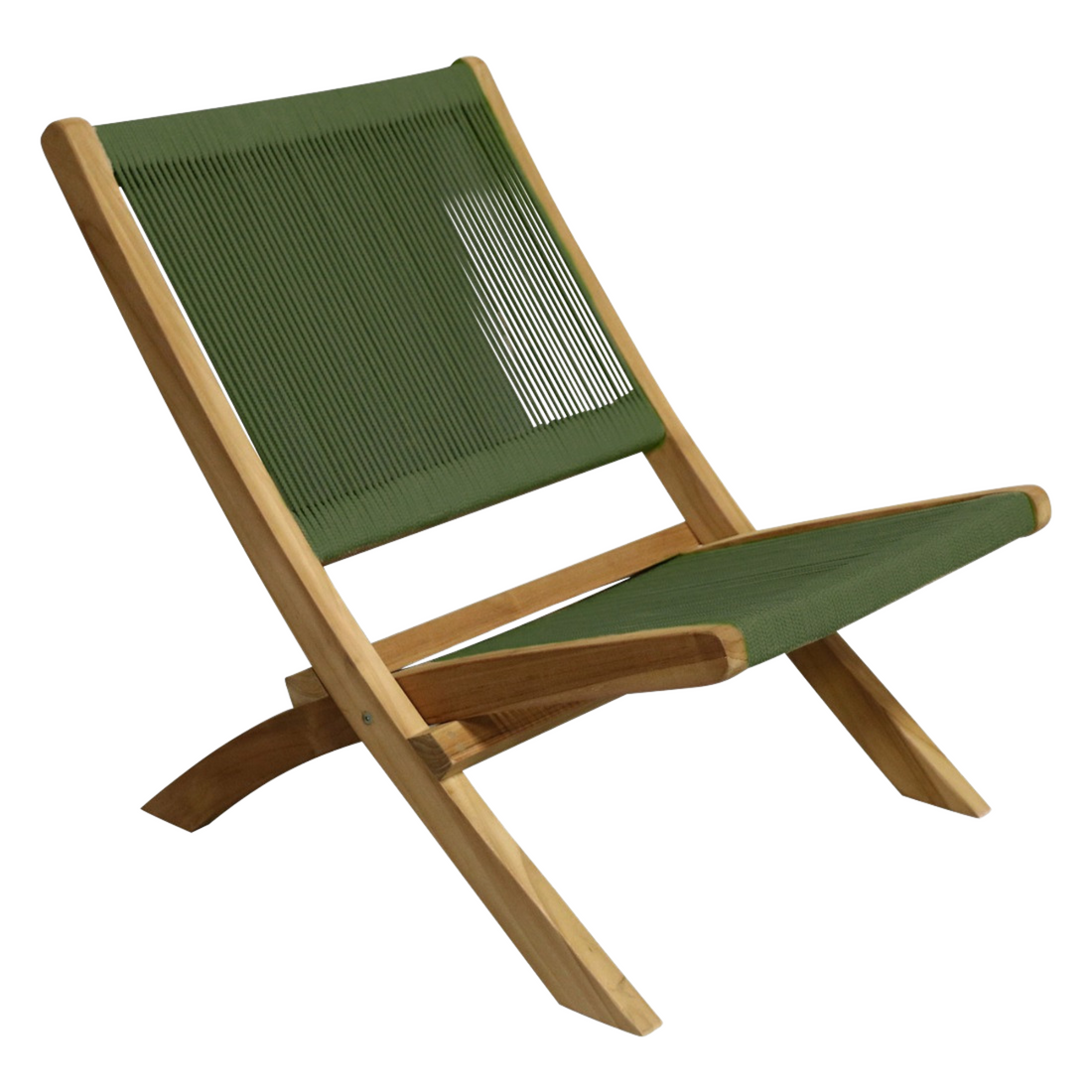 Rope Folding Lounge Chair Raw Materials - Loungestoel - Raw Materials - livinglovely.nl