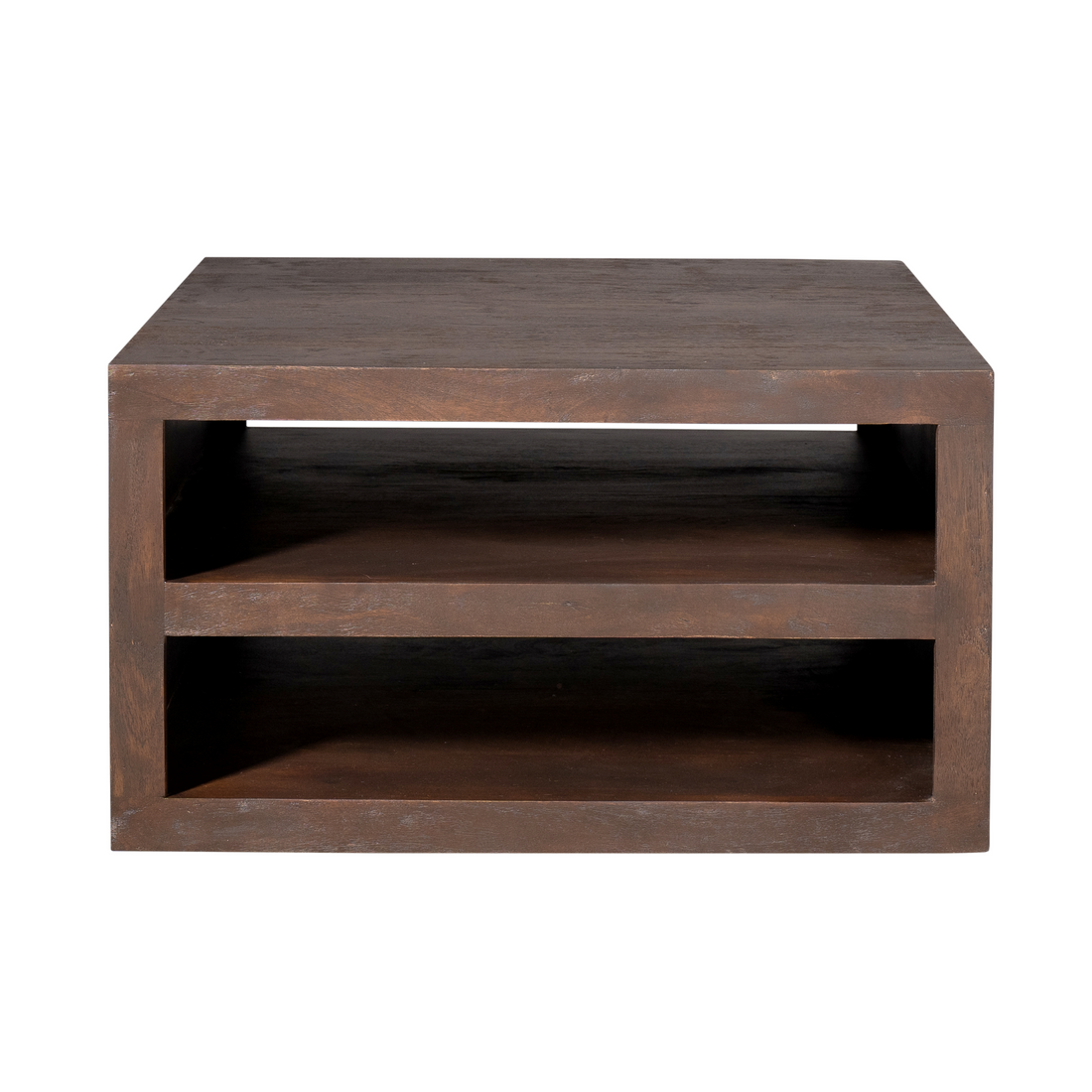 Salontafel Brussel Mangohout Bruin 80cm van Starfurn met vierkant blad