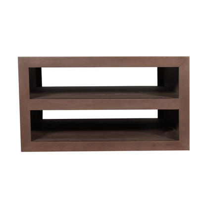 Salontafel Brussel Walnoot van Starfurn, 45 cm hoog met stevige houten poten