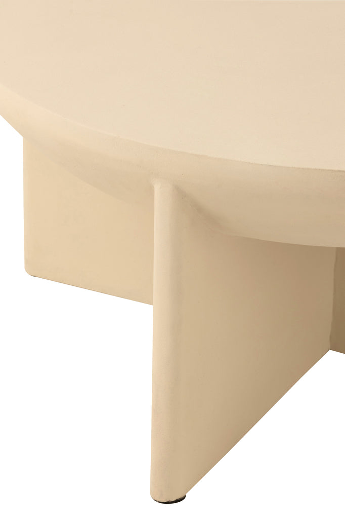 Salontafel Halfy Mangohout Wit - Salontafel - J-Line - livinglovely.nl