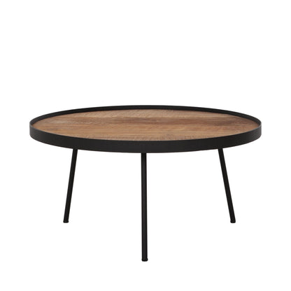 Salontafel Saturnus naturel teakhout Ø60cm DTP Home