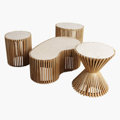 Salontafel Infinity Pool Raw Materials - Salontafel - Raw Materials - livinglovely.nl