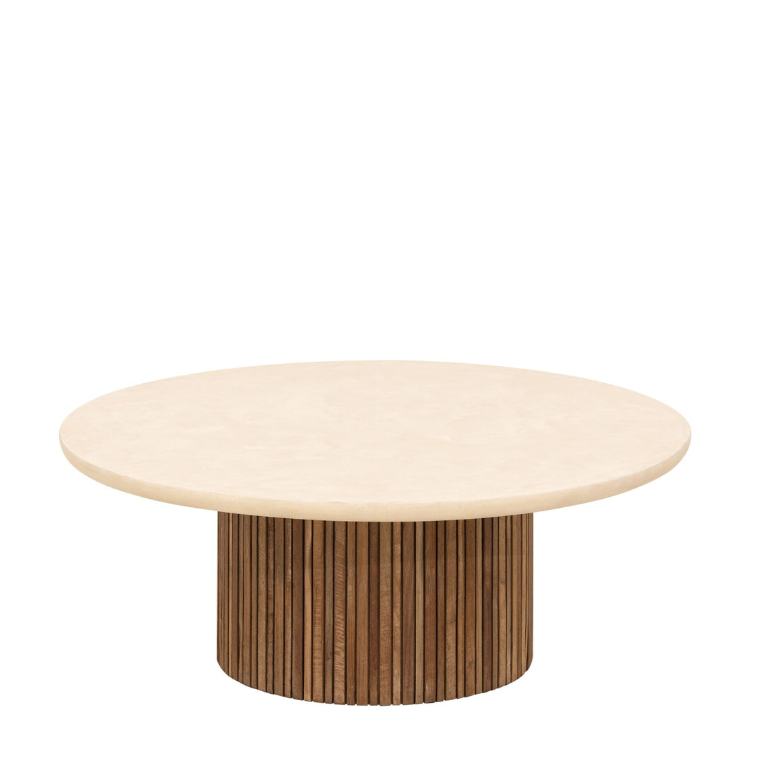 Ronde salontafel Lagoon 90cm van DTP Home in teakhout naturel