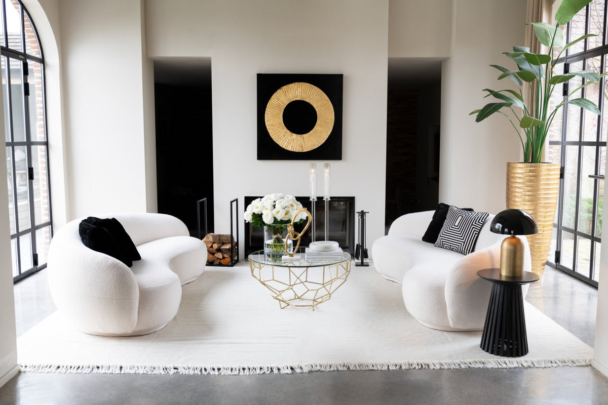 Salontafel Moza Metaal/Glas Goud J-Line
