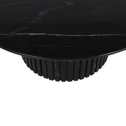 Salontafel Neelim - 91x91x41 cm - Marmer - Zwart PTMD - Salontafel - PTMD - livinglovely.nl