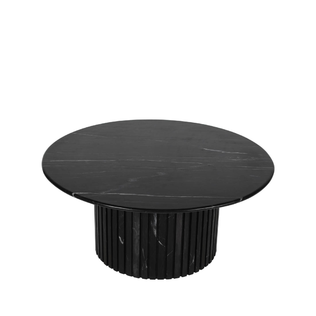 Salontafel Neelim - 91x91x41 cm - Marmer - Zwart PTMD - Salontafel - PTMD - livinglovely.nl
