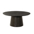 Salontafel Novero eiken espresso Ø80cm van Livingfurn