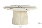 Patrice salontafel van Livingfurn, afmetingen Ø80cm x H38cm