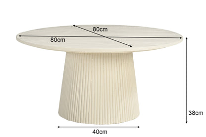 Patrice salontafel van Livingfurn, afmetingen Ø80cm x H38cm