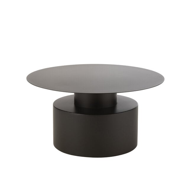 Salontafel Rond Metaal Zwart - Salontafel - J-Line - livinglovely.nl