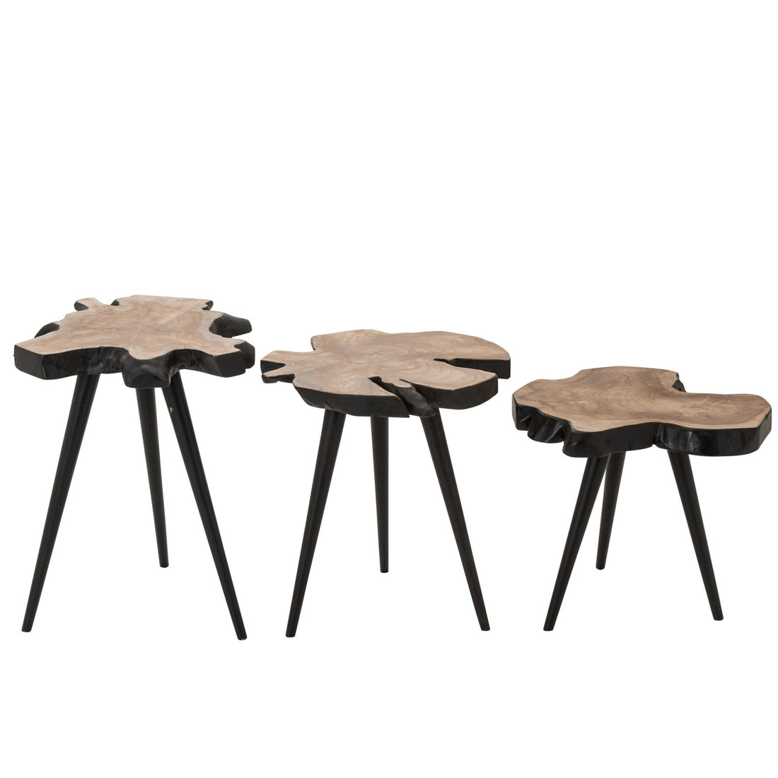 Salontafel Teakhout Naturel/Zwart J-Line