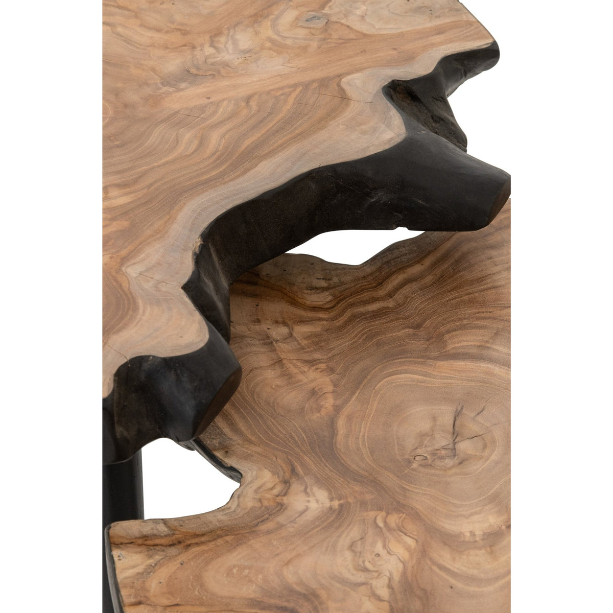Couchtisch Teakholz Natur/Schwarz J-Line