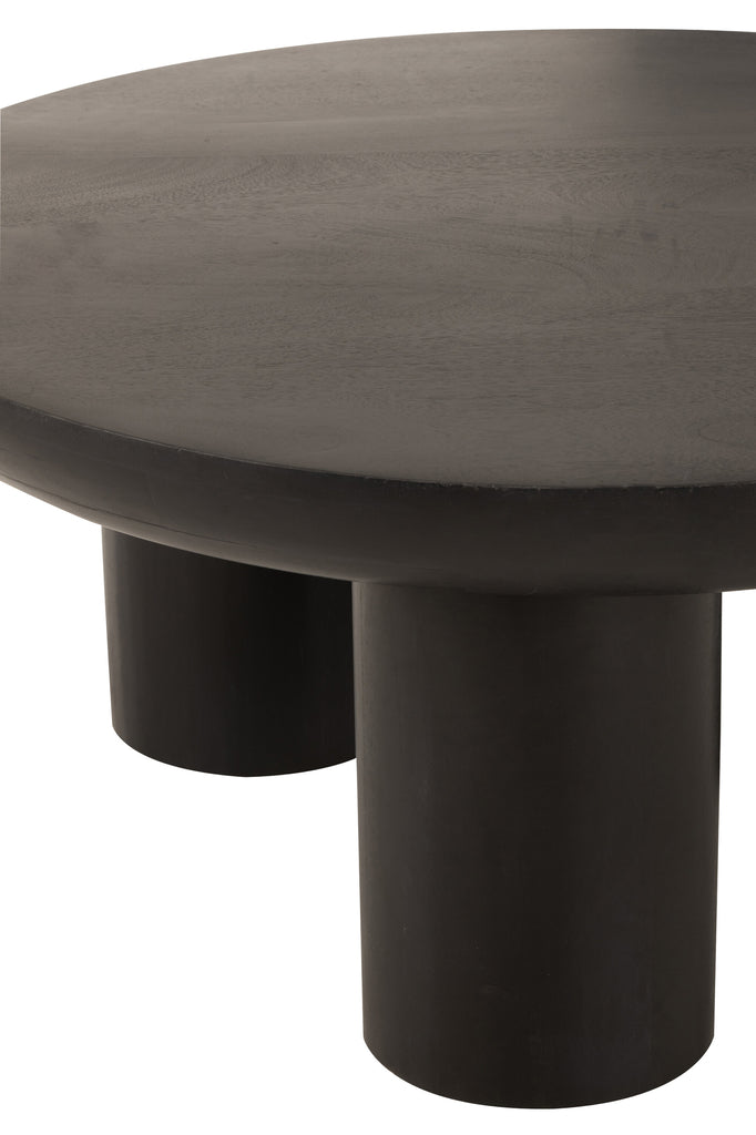 Salontafel Trio Mangohout Zwart - Salontafel - J-Line - livinglovely.nl