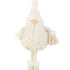 Santa Gift Bag Textile White Small - - J-Line - livinglovely.nl