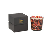 Scented Candle Noa Red Mix Small-50 Hours - - J-Line - livinglovely.nl