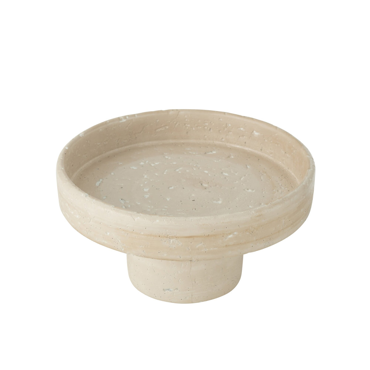 Schaal Decoratief Olina Cement Creme Small