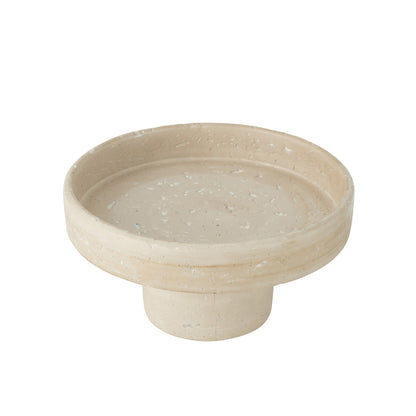 Schaal Decoratief Olina Cement Creme Small