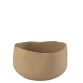 Schaal Goa Aluminium Beige - Kom - J-Line - livinglovely.nl