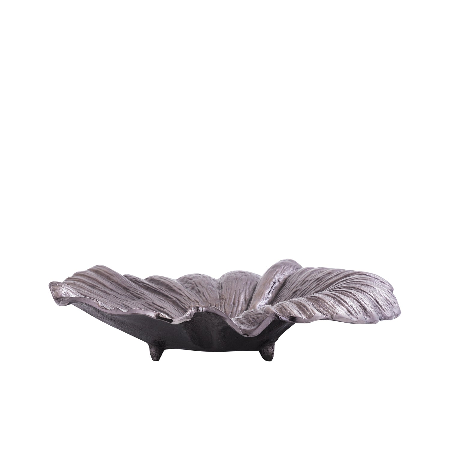 Schaal Losh GunMetal Alu Wavy Leaf Ovaal PTMD - - PTMD - livinglovely.nl