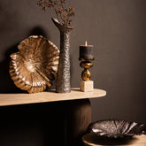 Schaal Losh GunMetal Alu Wavy Leaf Ovaal PTMD - - PTMD - livinglovely.nl