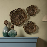 Schaal Ryhann M - 38x37x8 cm - Aluminium - Messing PTMD - Schaal - PTMD - livinglovely.nl