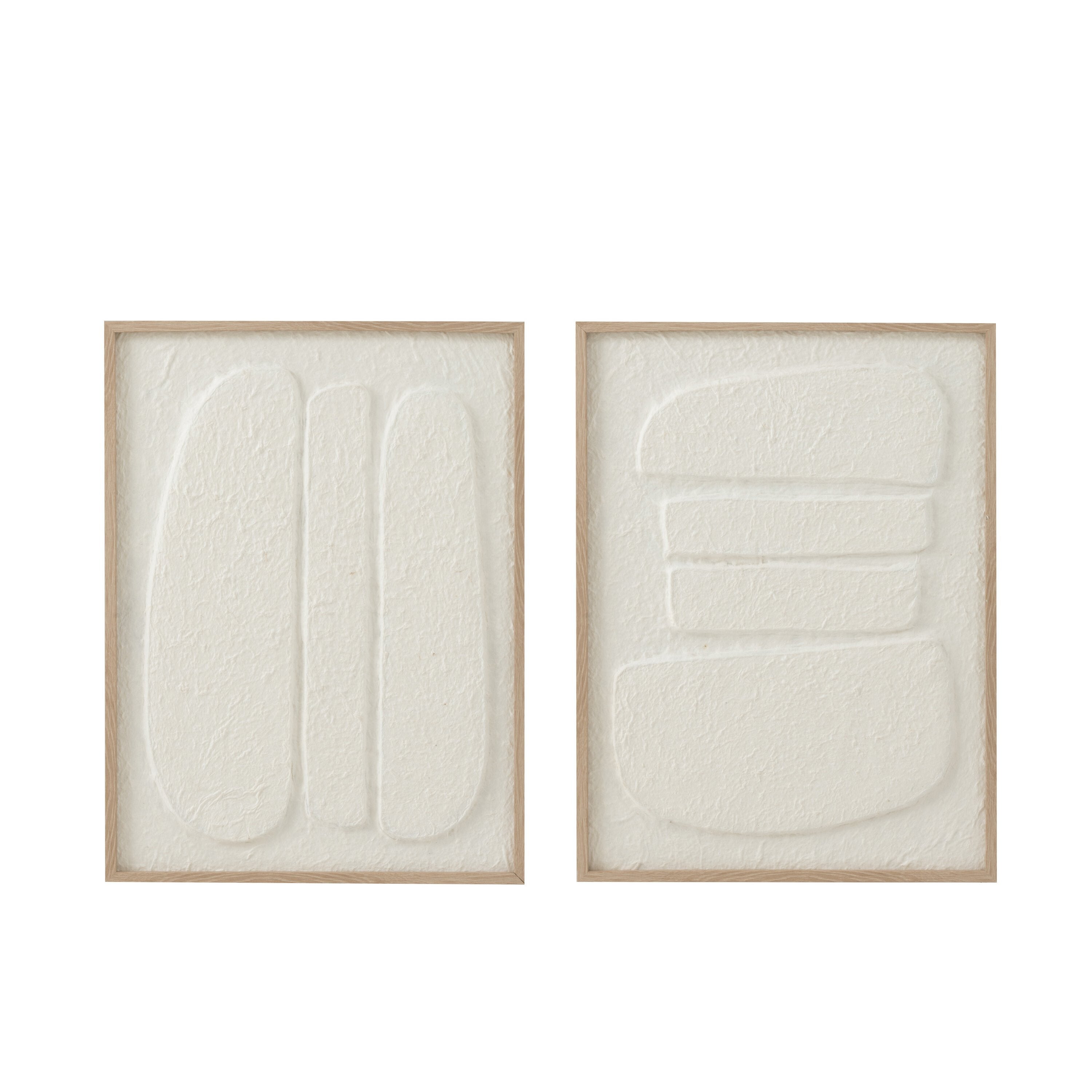 Malereizellen Papier Weiß 2er-Set - Malerei - J-Line - livinglovely.de