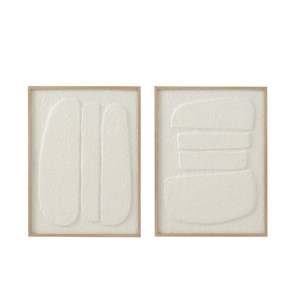 Malereizellen Papier Weiß 2er-Set - Malerei - J-Line - livinglovely.de