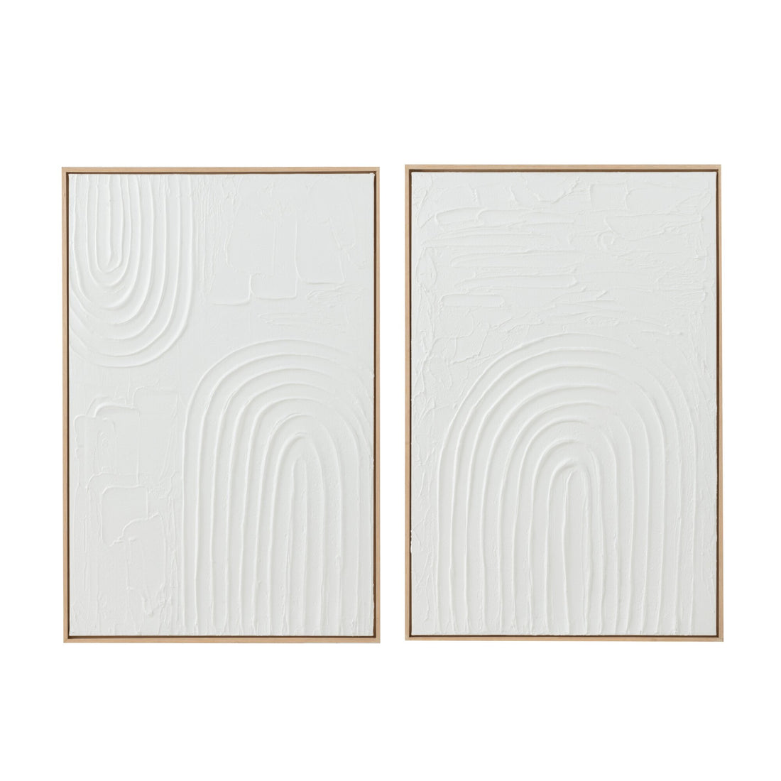 Gemälde Elise Canvas Weiß Set aus 2 J-Line
