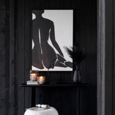Gemälde Joy Pine Schwarz/Weiß - Gemälde - J-Line - livinglovely.de