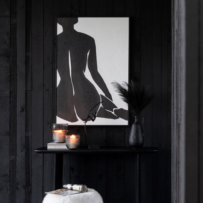 Gemälde Joy Pine Schwarz/Weiß - Gemälde - J-Line - livinglovely.de