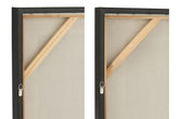 Schilderij Lame Acryl Ecru/Taupe Set van 2 - Schilderij - J-Line - livinglovely.nl