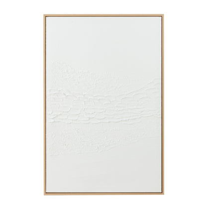 Schilderij Lauwra Canvas Wit - Schilderij - J-Line - livinglovely.nl