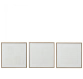 Schilderij Lines Canvas Wit Set van 3 - Schilderij - J-Line - livinglovely.nl