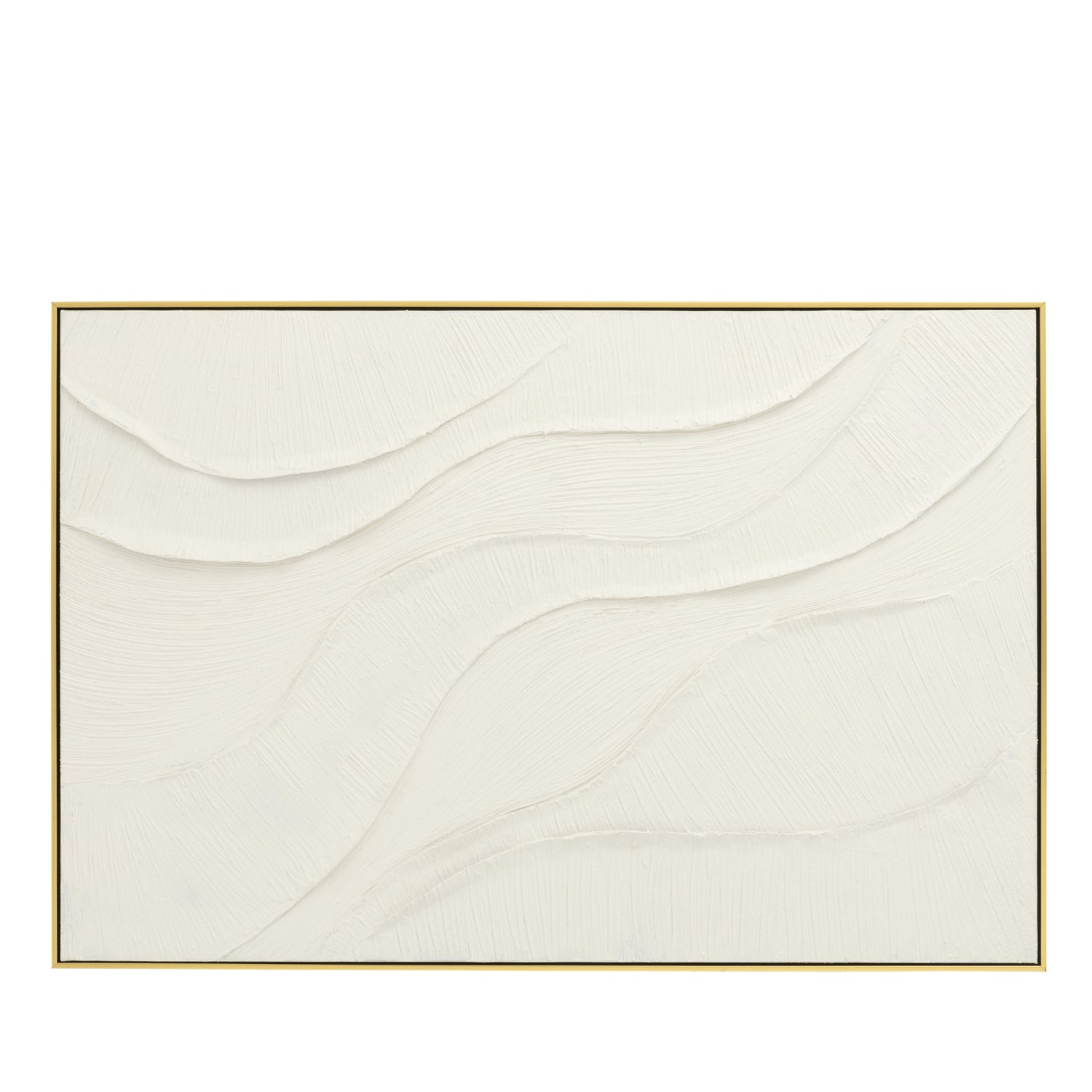Schilderij Onde Acryl Ecru - Schilderij - J-Line - livinglovely.nl