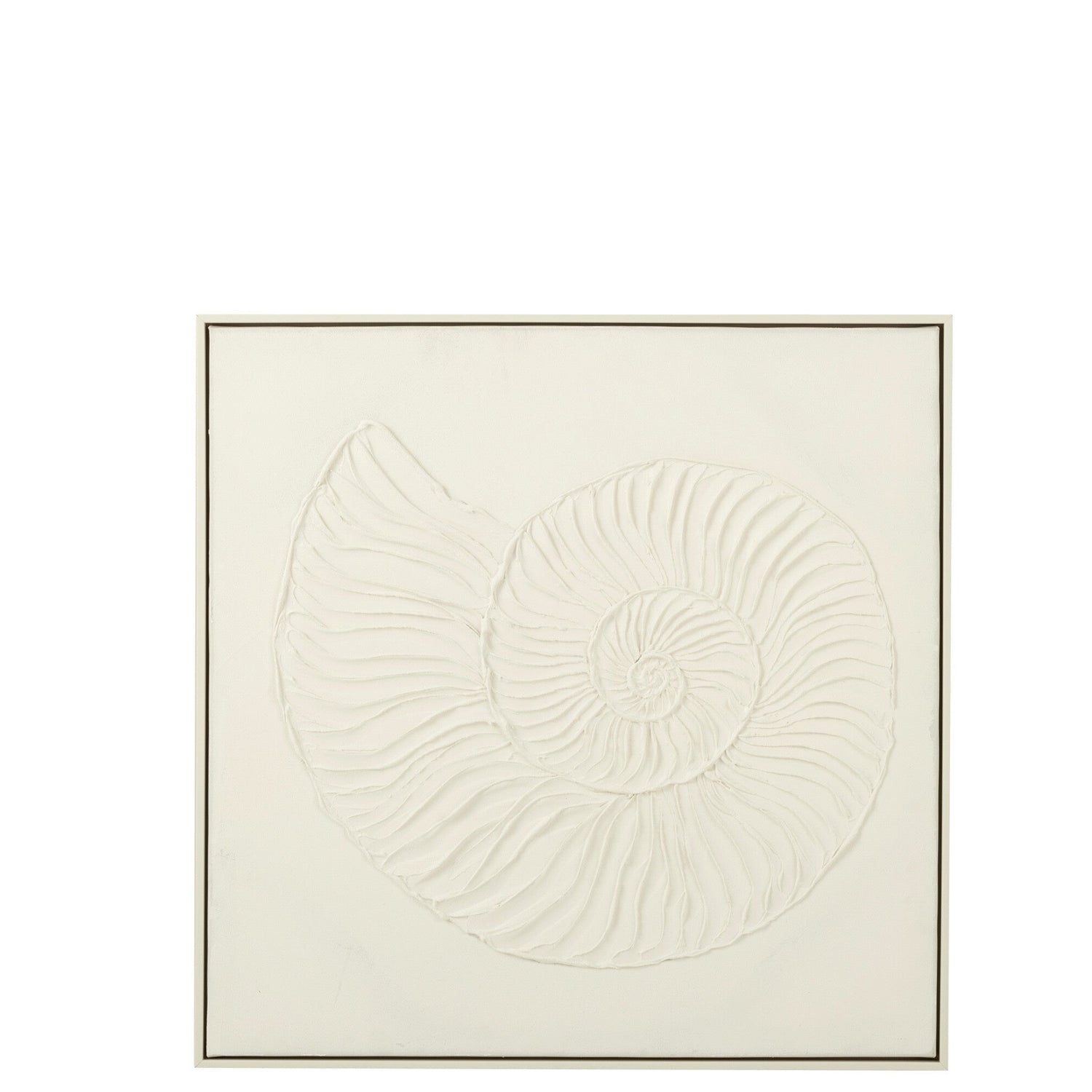 Malen Muschel Acrylfarbe/Leinwand Weiß - Malen - J-Line - livinglovely.de