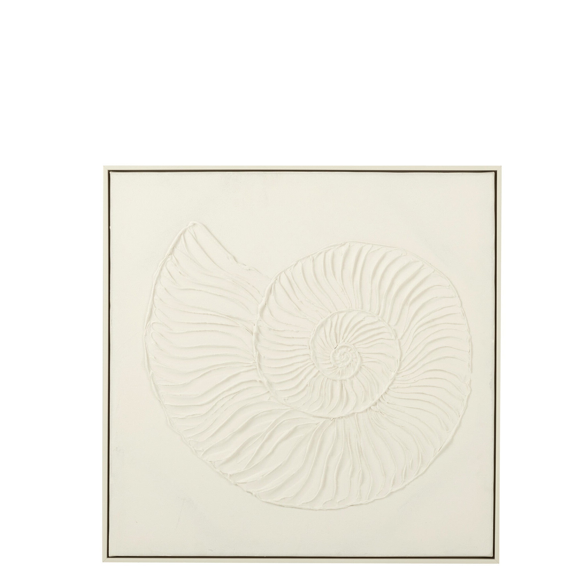 Malen Muschel Acrylfarbe/Leinwand Weiß - Malen - J-Line - livinglovely.de