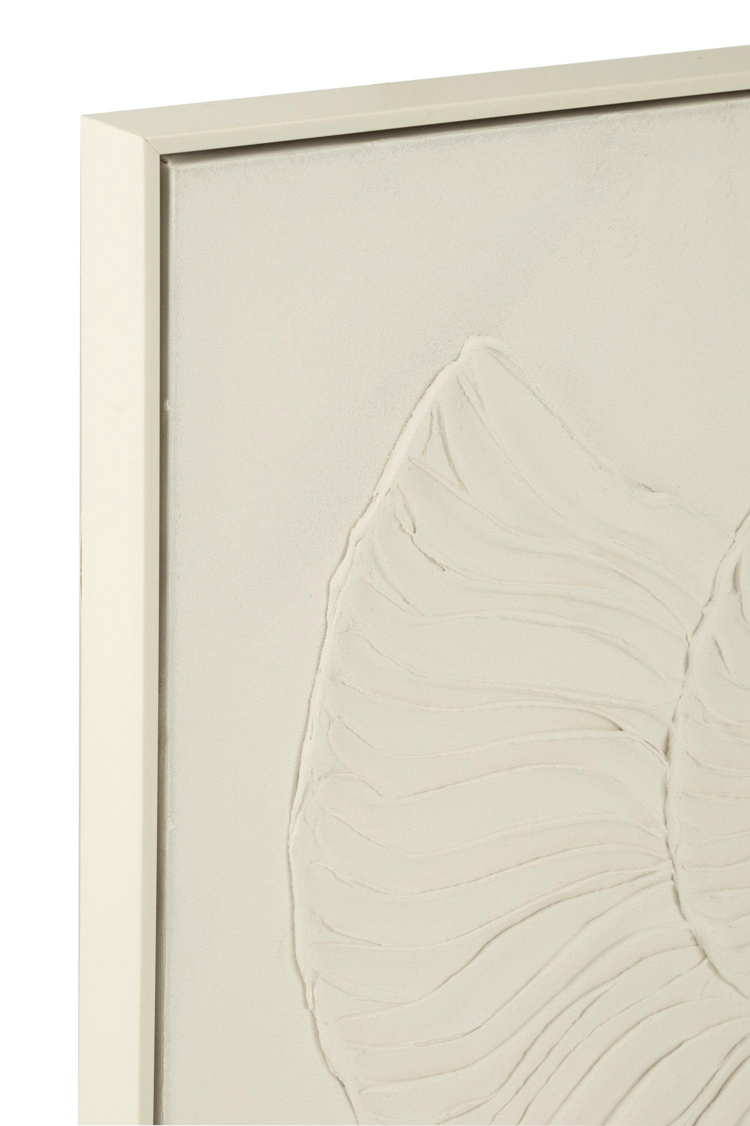 Malen Muschel Acrylfarbe/Leinwand Weiß - Malen - J-Line - livinglovely.de